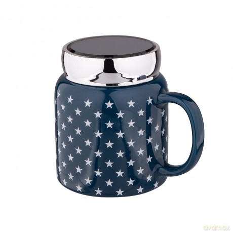 Easy Morning Kubek Porcelanowy Z Zakrętką I Lusterkiem 420 Ml Dek. A