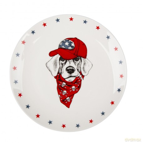 Easy Morning Talerz Deserowy Nbc 20 cm Dek. Labrador