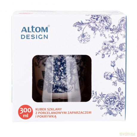 Elisabeth Kubek Szklany Z Porcelanowym Zaparzaczem I Pokrywką 300 Ml Color Box