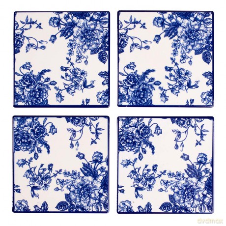 Elisabeth Zestaw 4 Podstawek Ceramicznych 10x10 cm Color Box