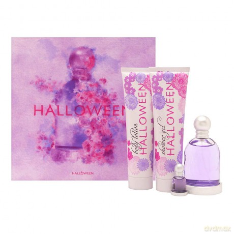 J. del Pozo Halloween Zestaw - woda toaletowa 100 ml spray + balsam do ciała 150 ml + żel pod prysznic 150 ml + mini woda toaletowa 4,5 ml bez sprayu [PERFUMY]+[2xKOSMETYKI]