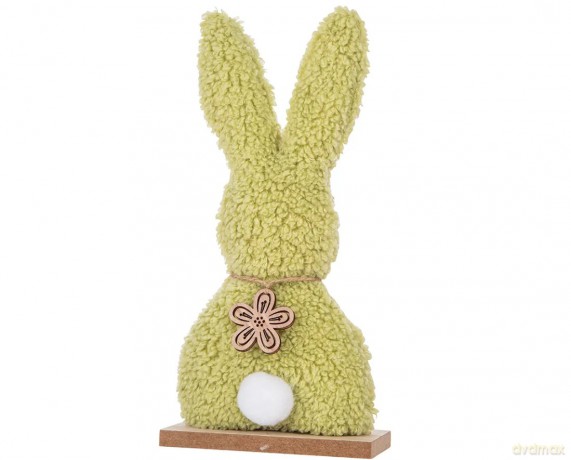 Figurka Boucle Zając 12x5x25 cm, Kol. Zielony