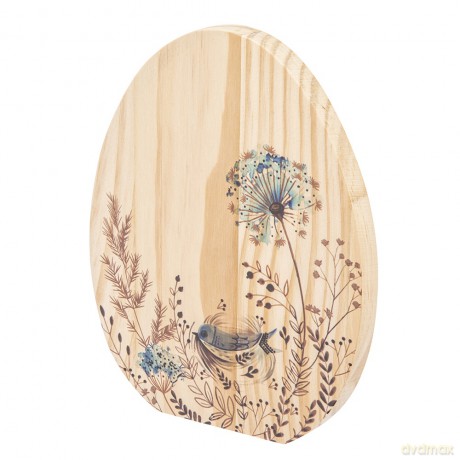 Figurka Drewniana Jajko 16x1,5x20 cm Dek. Serenity