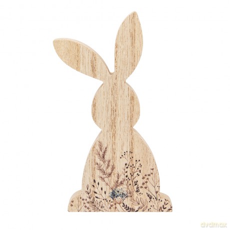 Figurka Drewniana Zając 8x2x15 cm Dek. Serenity