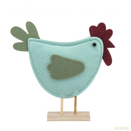 Figurka Filcowa Kurka 18x18x5 cm Kol. Miętowy