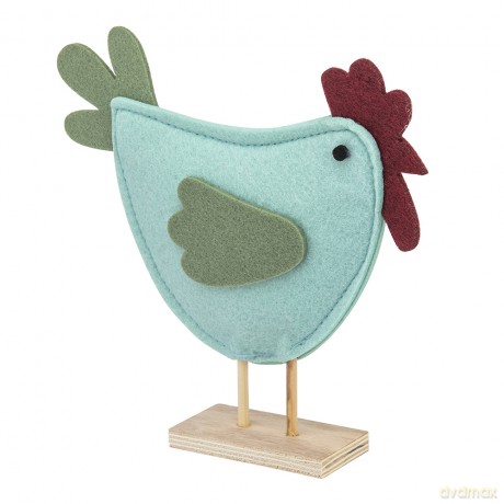 Figurka Filcowa Kurka 18x18x5 cm Kol. Miętowy