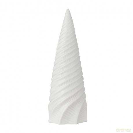 Figurka Porcelanowa Choinka 8x7,5x14 cm Biała