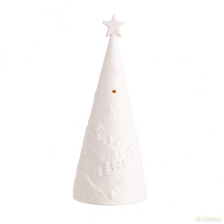 Figurka Porcelanowa Choinka Oświetlenie Led 7,5x7,5x16,5 cm