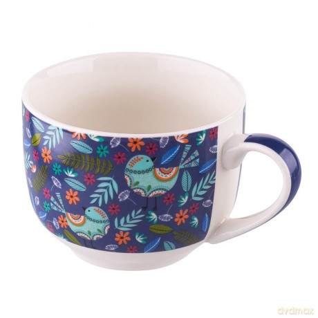 Folk Filiżanka Jumbo Nbc 500 Ml Granatowy