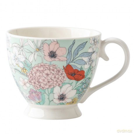 Folk Flowers Filiżanka Jumbo Na Stopce Nbc 350 Ml Dek. II
