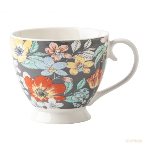Folk Flowers Filiżanka Jumbo Na Stopce Nbc 350 Ml Dek. III
