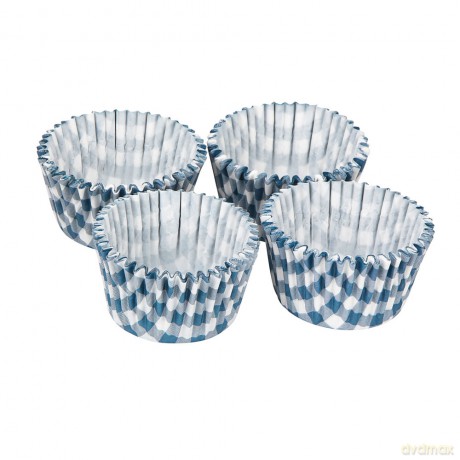 Foremki Do Babeczek Zdobione 100szt Dek. Kratka 5x3,5cm (Altomdesign)