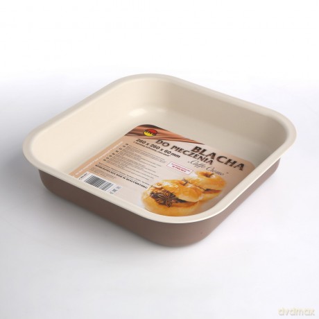 Forma Blacha Do Pieczenia Tłoczona 260x260 Non-Stick Caffe Creme (990-68/7)