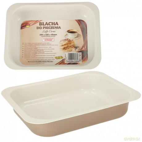 Forma Blacha Do Pieczenia Tłoczona 290x220 Non-Stick Caffe Creme (990-51/7)