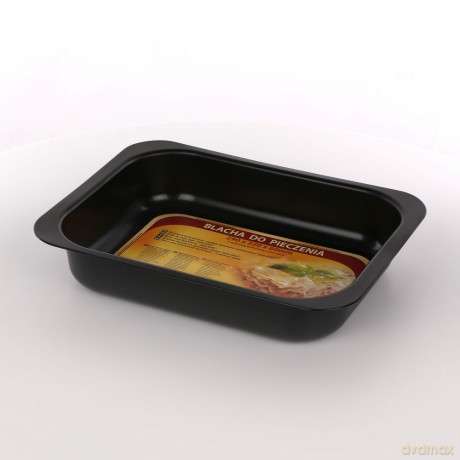 Forma Blacha Do Pieczenia Tłoczona 290x220 Non-Stick Czarna (990-51)