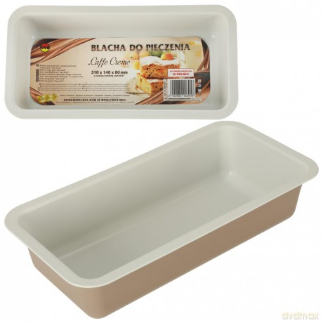 Forma Blacha Do Pieczenia Tłoczona 310x140 Non-Stick Caffe Creme (990-56/7)