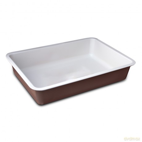 Forma Blacha Do Pieczenia Tłoczona 340x230 Non-Stick Caffe Creme (990-67/7)