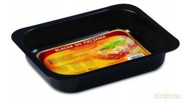 Forma Blacha Do Pieczenia Tłoczona 360x260 Non-Stick Czarna (990-53)
