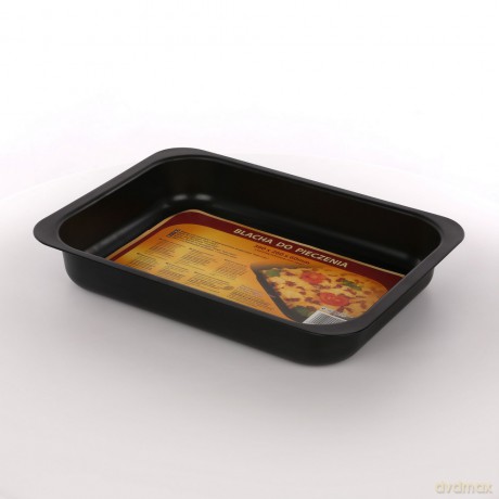 Forma Blacha Do Pieczenia Tłoczona 360x260 Non-Stick Czarna (990-53)