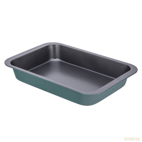 Forma Do Pieczenia Prostokątna z Plastikową Pokrywą I Uchwytem 36,3x24,5x5,5 cm Zielona