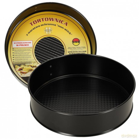 Forma Tortownica 240 Faktur.Dno Czarna (990-23)