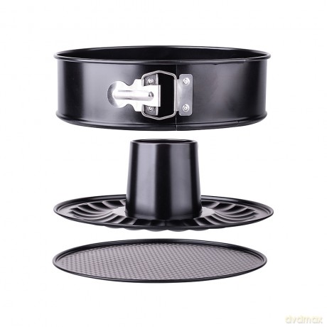 Forma Tortownica 260 Non-Stick Czarna Dwa Dna (990-105)