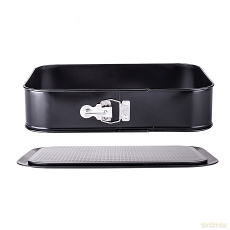 Forma Tortownica Prostokątna 340x240 Non-Stick Czarna (990-55)