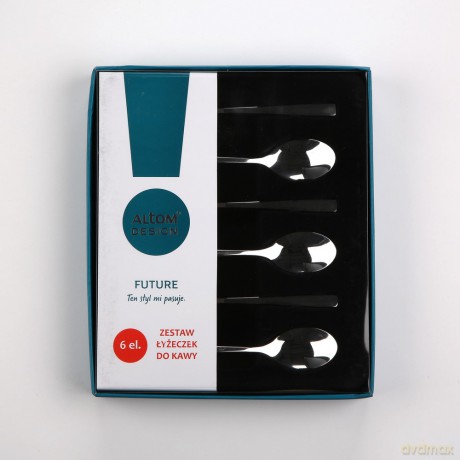 Future Komplet 6 Łyżeczek Do Kawy Pudełko Flok