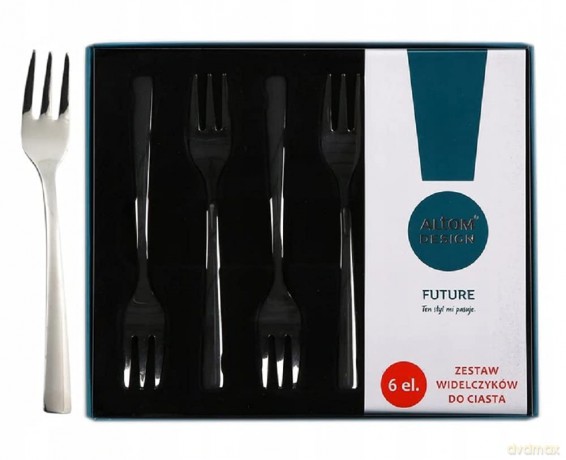 Future Komplet 6 Widelczyków Do Ciasta Pudełko Flok