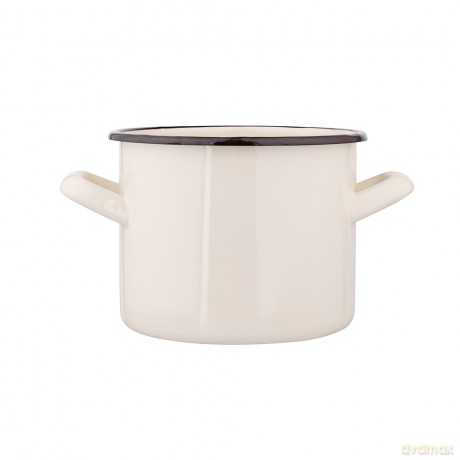 Garnek Prosty 1,5l Śr.14cm Wys.11cm Krem