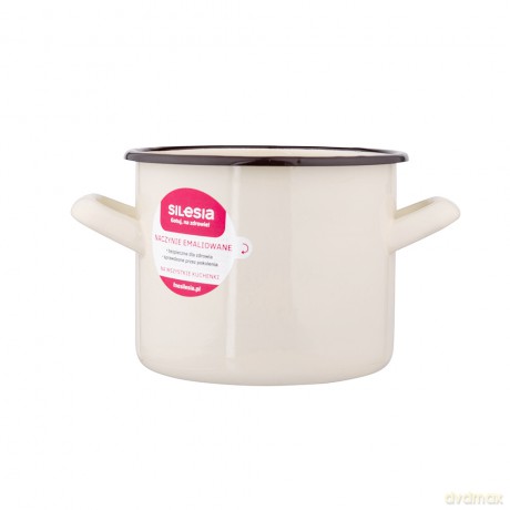 Garnek Prosty 1,5l Śr.14cm Wys.11cm Krem