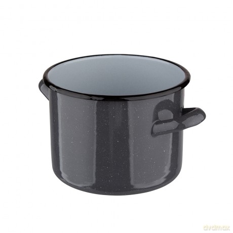 Garnek Prosty 1,5l Śr.14cm Wys.11cm Szary Nakrapiany