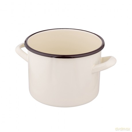 Garnek Prosty 2,2l Śr.16cm Wys.12cm Krem