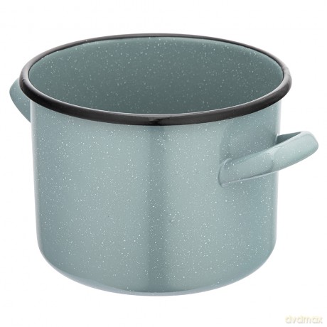 Garnek Prosty 2,2l Śr.16cm Wys.12cm Szałwiowy Nakrapiany