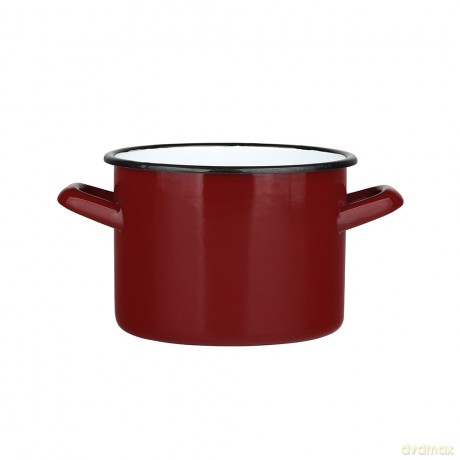 Garnek Prosty 3,3l Śr.18cm Wys.14cm Czerwień