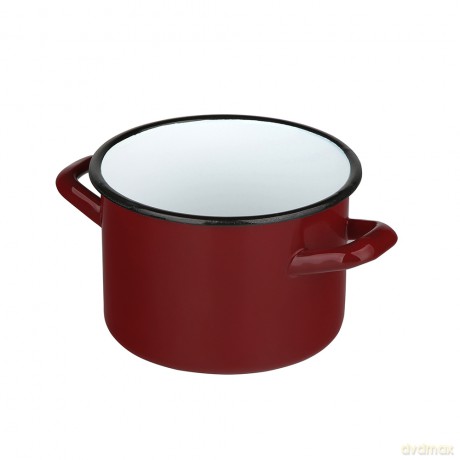 Garnek Prosty 3,3l Śr.18cm Wys.14cm Czerwień