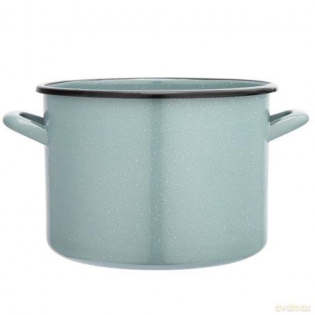Garnek Prosty 3,3l Śr.18cm Wys.14cm Szałwiowy Nakrapiany