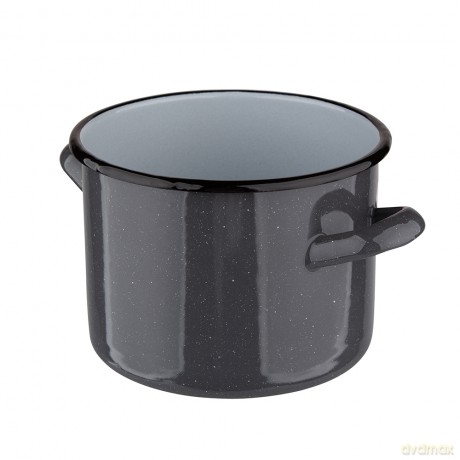 Garnek Prosty 3,3l Śr.18cm Wys.14cm Szary Nakrapiany