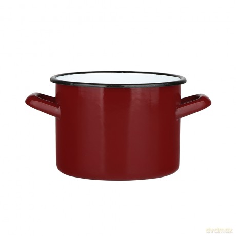 Garnek Prosty 4,4l Śr.20cm Wys.15cm Czerwień