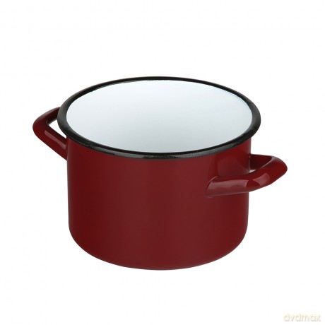 Garnek Prosty 4,4l Śr.20cm Wys.15cm Czerwień