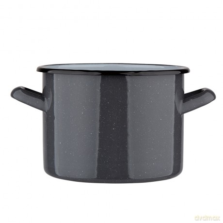Garnek Prosty 4,4l Śr.20cm Wys.15cm Szary Nakrapiany