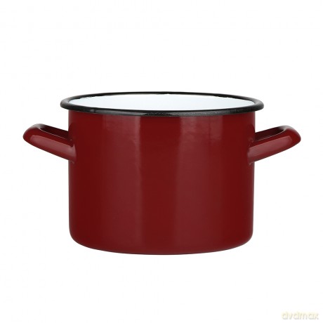 Garnek Prosty 5,8l Śr.22cm Wys.16cm Czerwień
