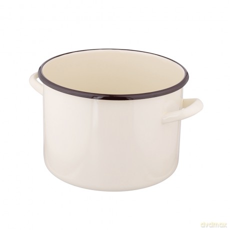 Garnek Prosty 5,8l Śr.22cm Wys.16cm Krem