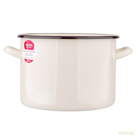 Garnek Prosty 5,8l Śr.22cm Wys.16cm Krem