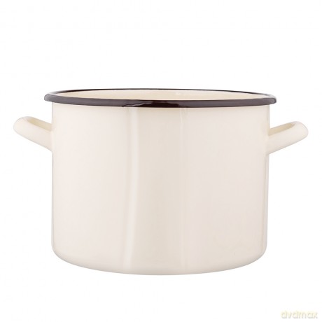 Garnek Prosty 5,8l Śr.22cm Wys.16cm Krem