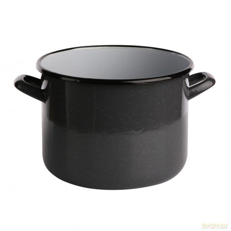 Garnek Prosty 5,8l Śr.22cm Wys.16cm Szary Nakrapiany
