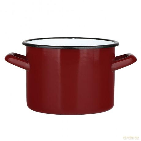 Garnek Prosty 7,5l Śr.24cm Wys.17cm Czerwień