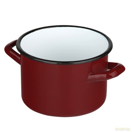 Garnek Prosty 7,5l Śr.24cm Wys.17cm Czerwień