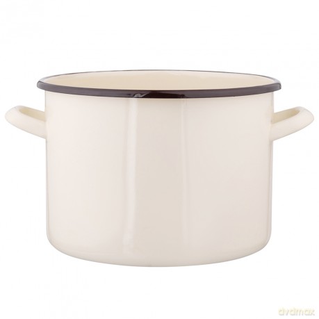 Garnek Prosty 7,5l Śr.24cm Wys.17cm Krem