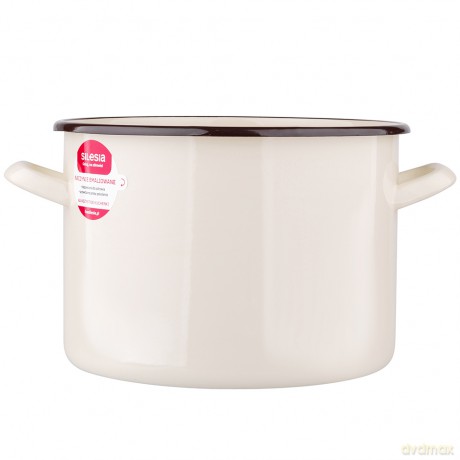 Garnek Prosty 7,5l Śr.24cm Wys.17cm Krem